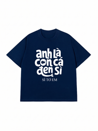 Áo Thun Relaxed Fit Cá Đen Xì