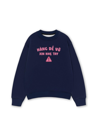 Áo Sweater Nỉ Hai Da Cẩn Thận Vỡ