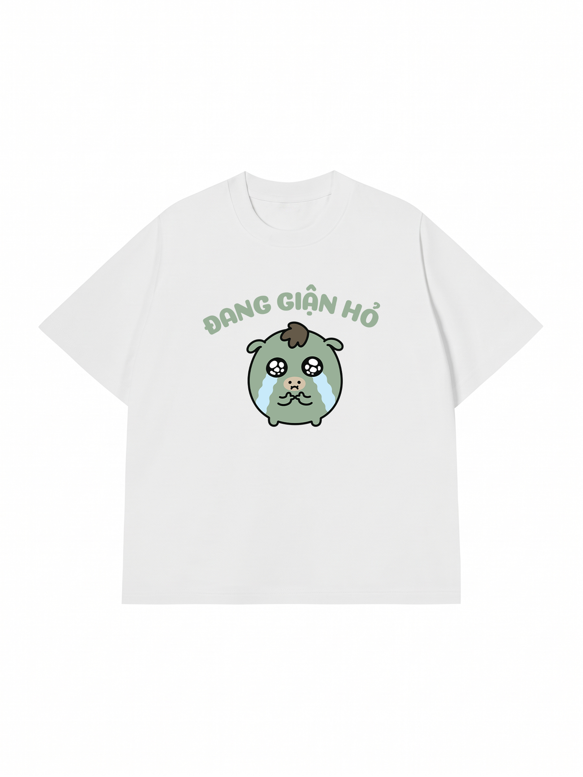 Áo Thun Relaxed Fit Đang Giận Hỏ