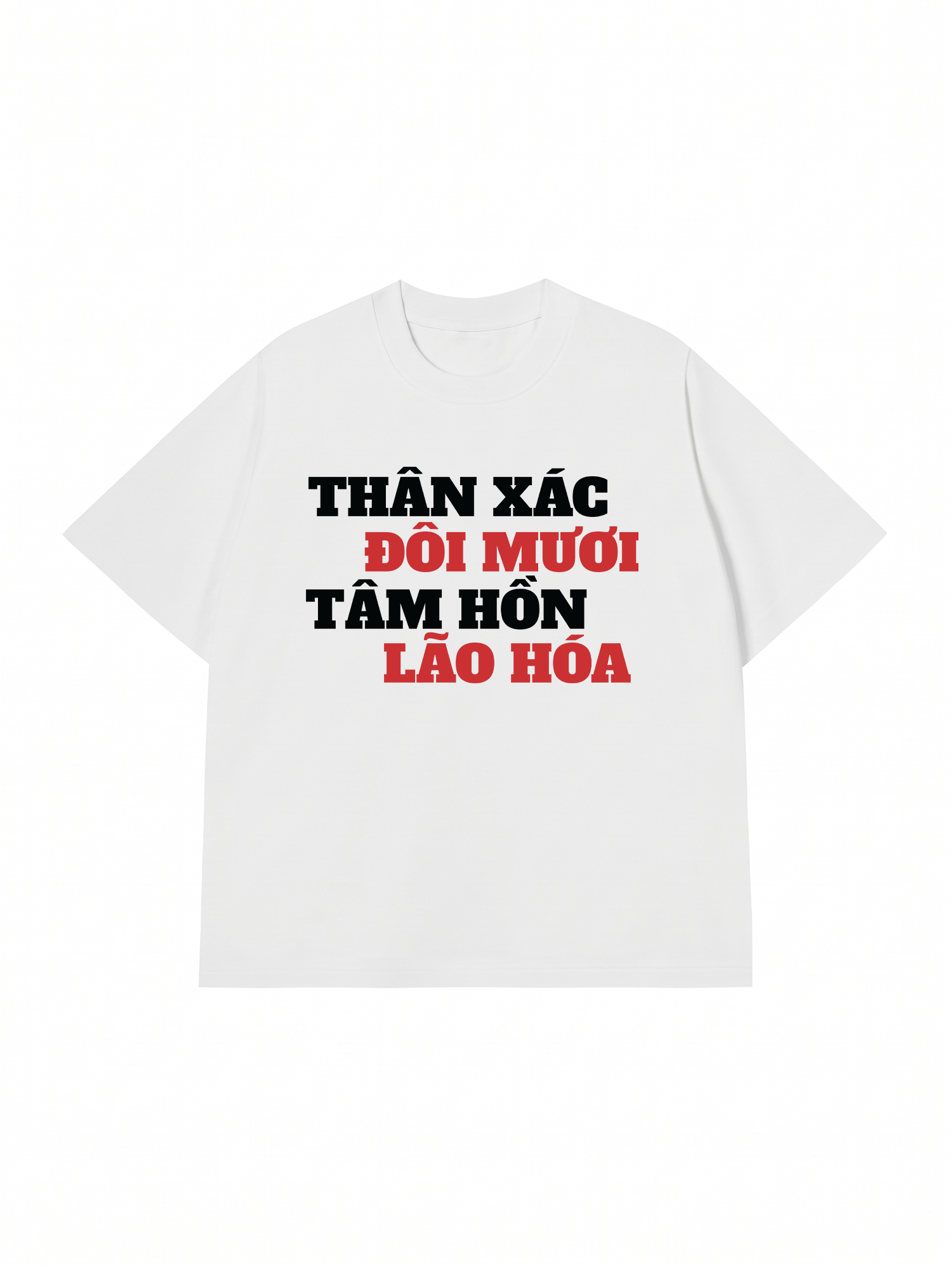 Áo Thun Relaxed Fit Thân Xác Đôi Mươi