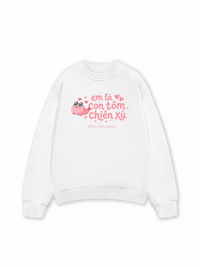 Áo Sweater Nỉ Hai Da Tôm Chiên Xù