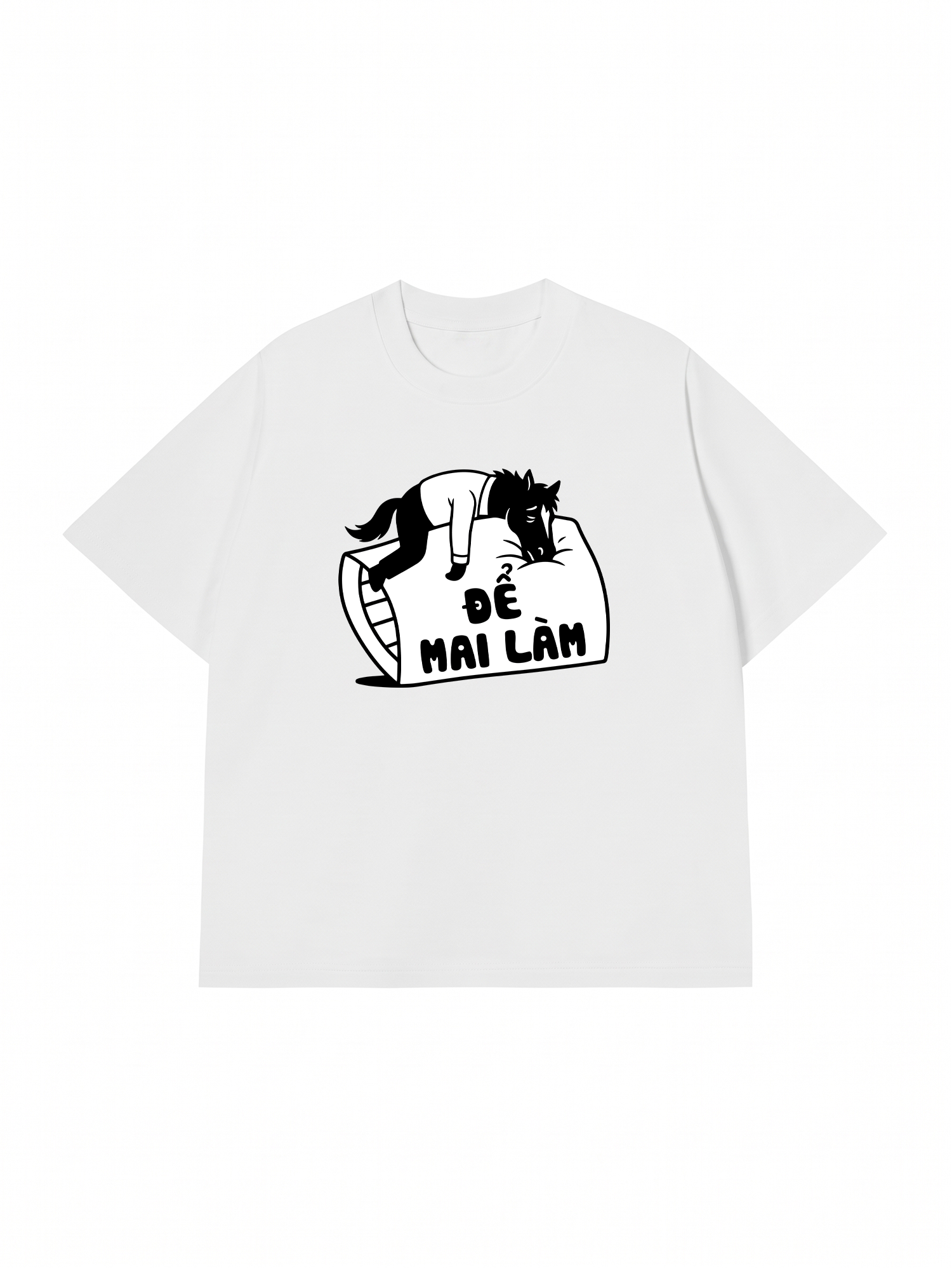 Áo Thun Relaxed Fit Để Mai Làm Đi