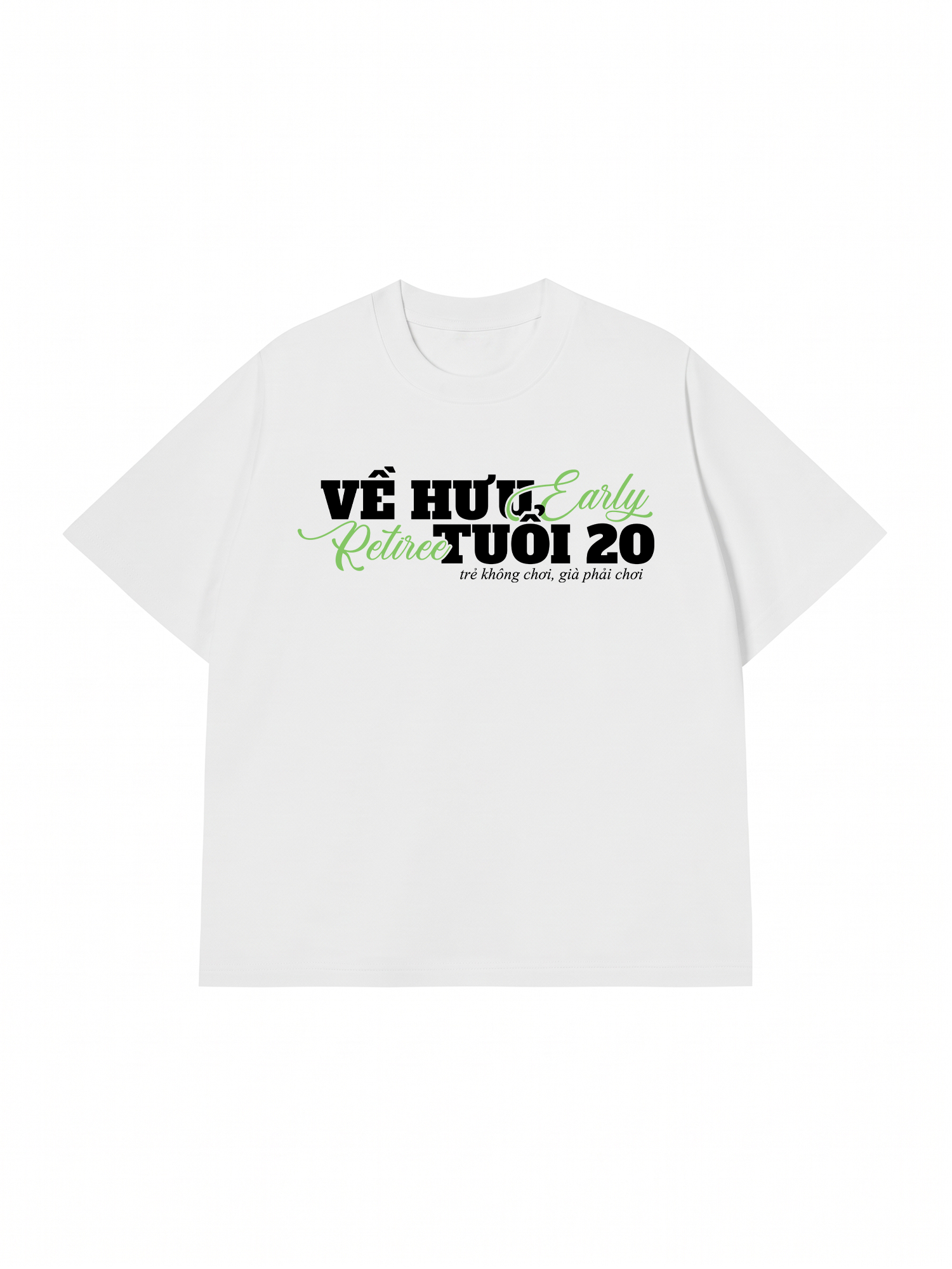 Áo Thun Relaxed Fit Về Hưu Tuổi 20