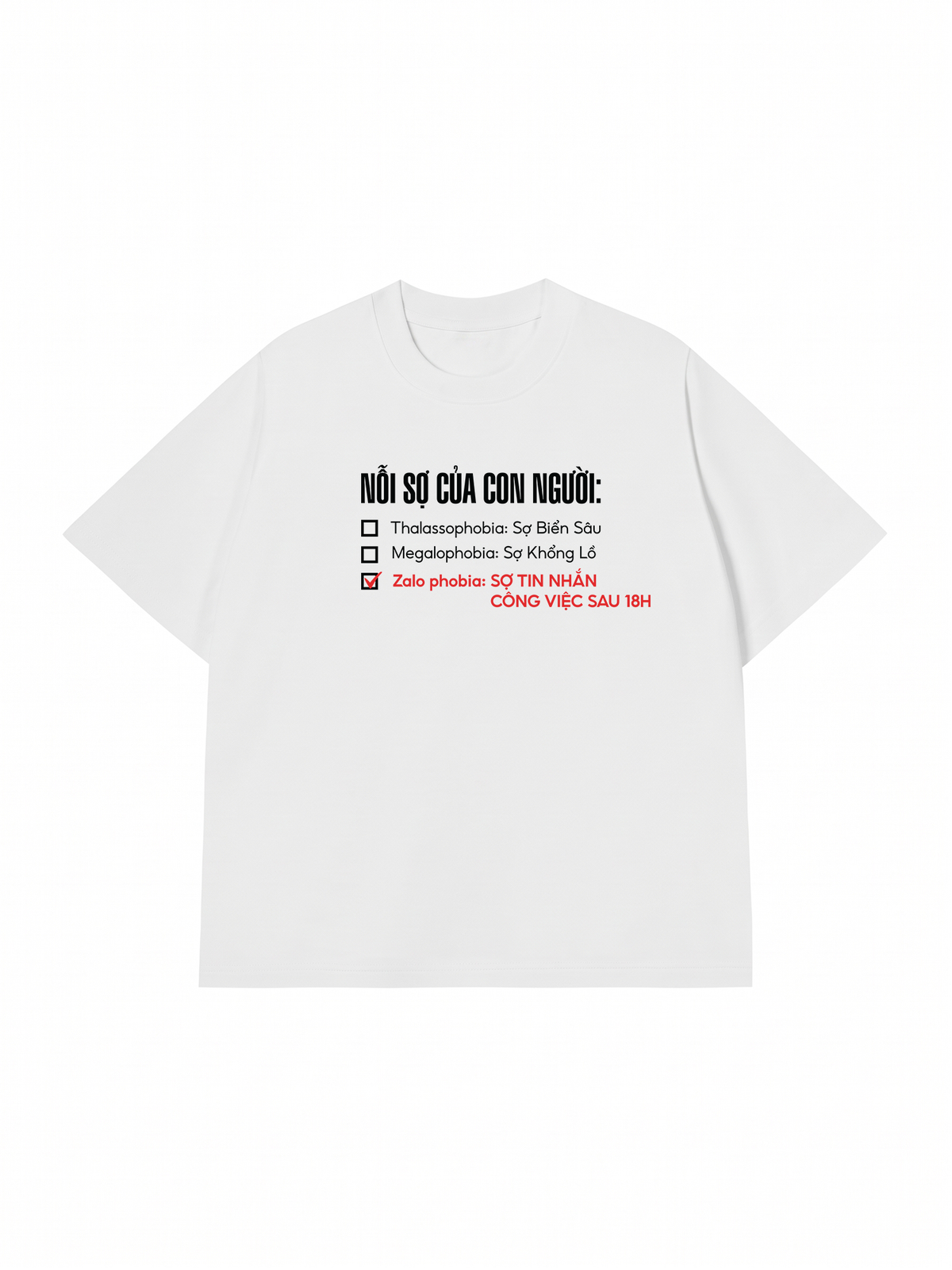 Áo Thun Relaxed Fit Zalophobia
