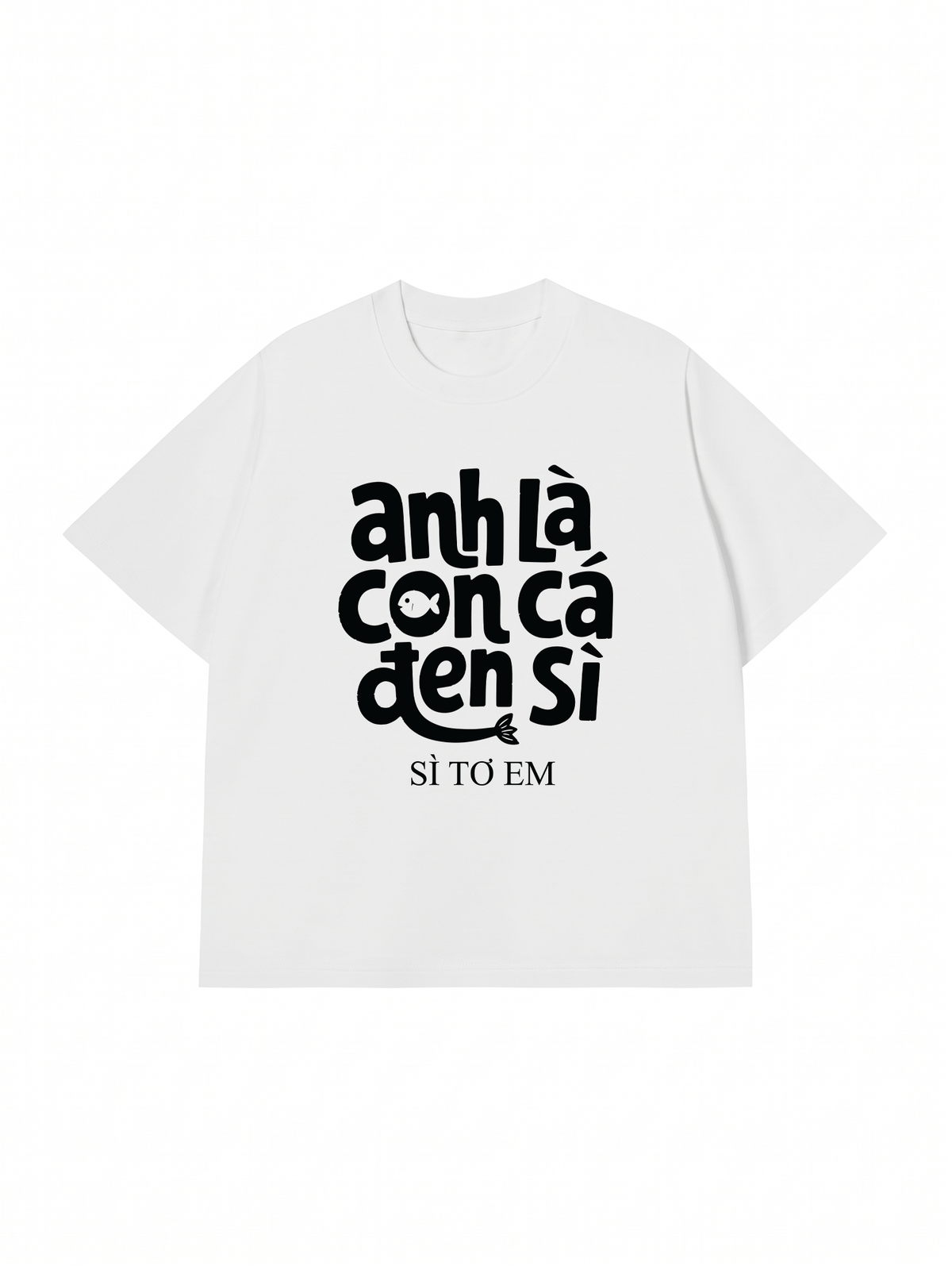 Áo Thun Relaxed Fit Cá Đen Xì