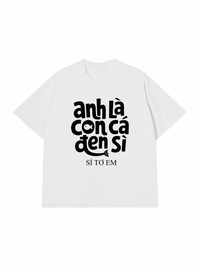 Áo Thun Relaxed Fit Cá Đen Xì