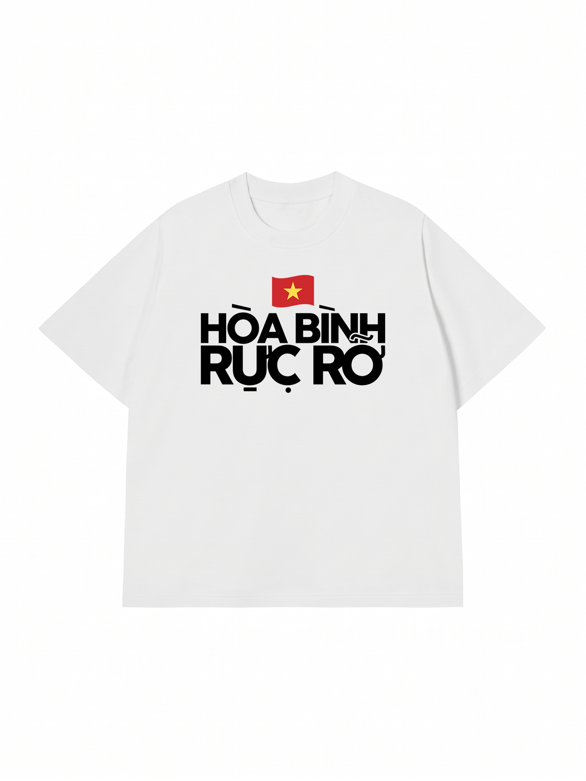 Áo Thun Relaxed Fit Hòa Bình Rực Rỡ