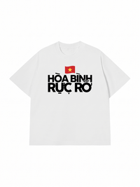 Áo Thun Relaxed Fit Hòa Bình Rực Rỡ