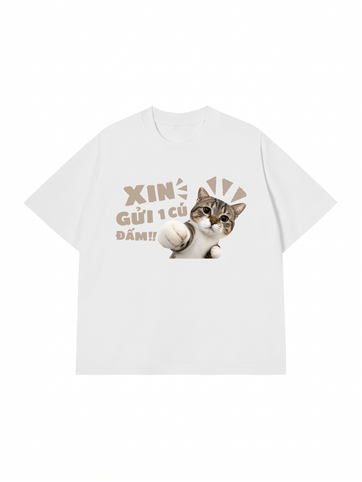 Áo Thun Relaxed Fit Xin Gửi Một Cú Đấm