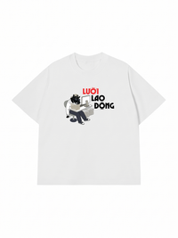 Áo Thun Relaxed Fit Lười Lao Động