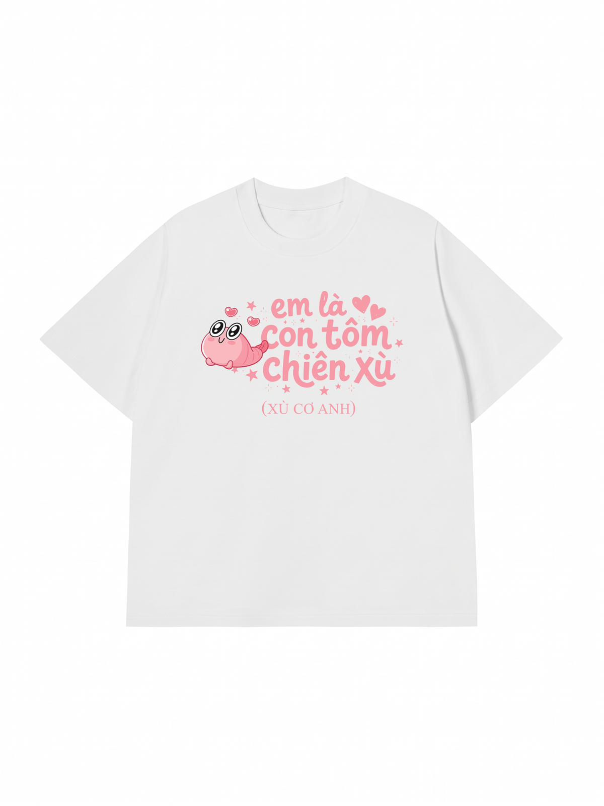 Áo Thun Relaxed Fit Tôm Chiên Xù