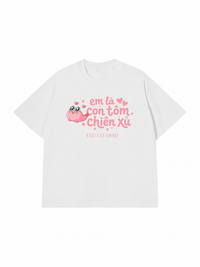 Áo Thun Relaxed Fit Tôm Chiên Xù