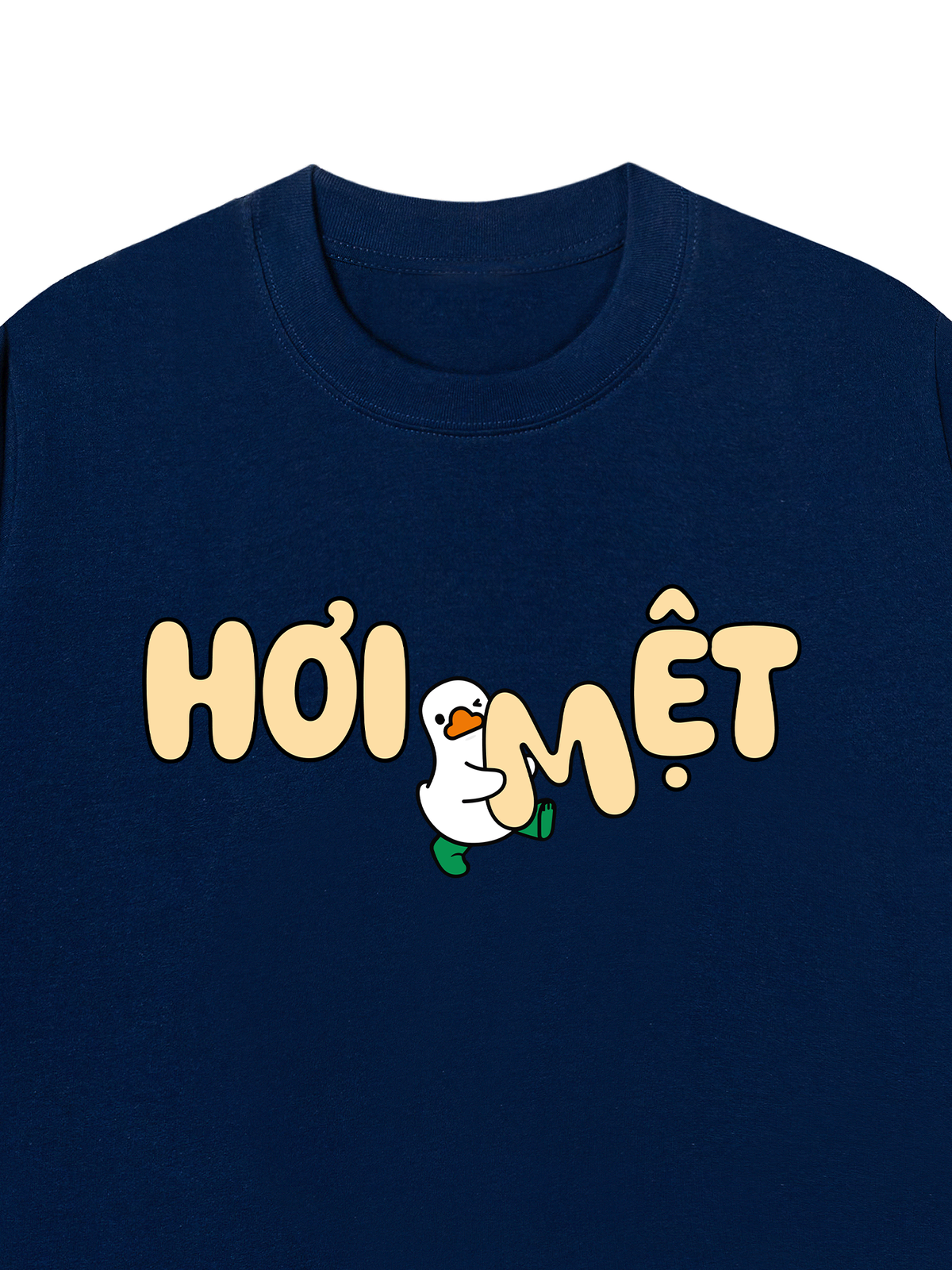 Áo Thun Relaxed Fit Vịt Hơi Mệt
