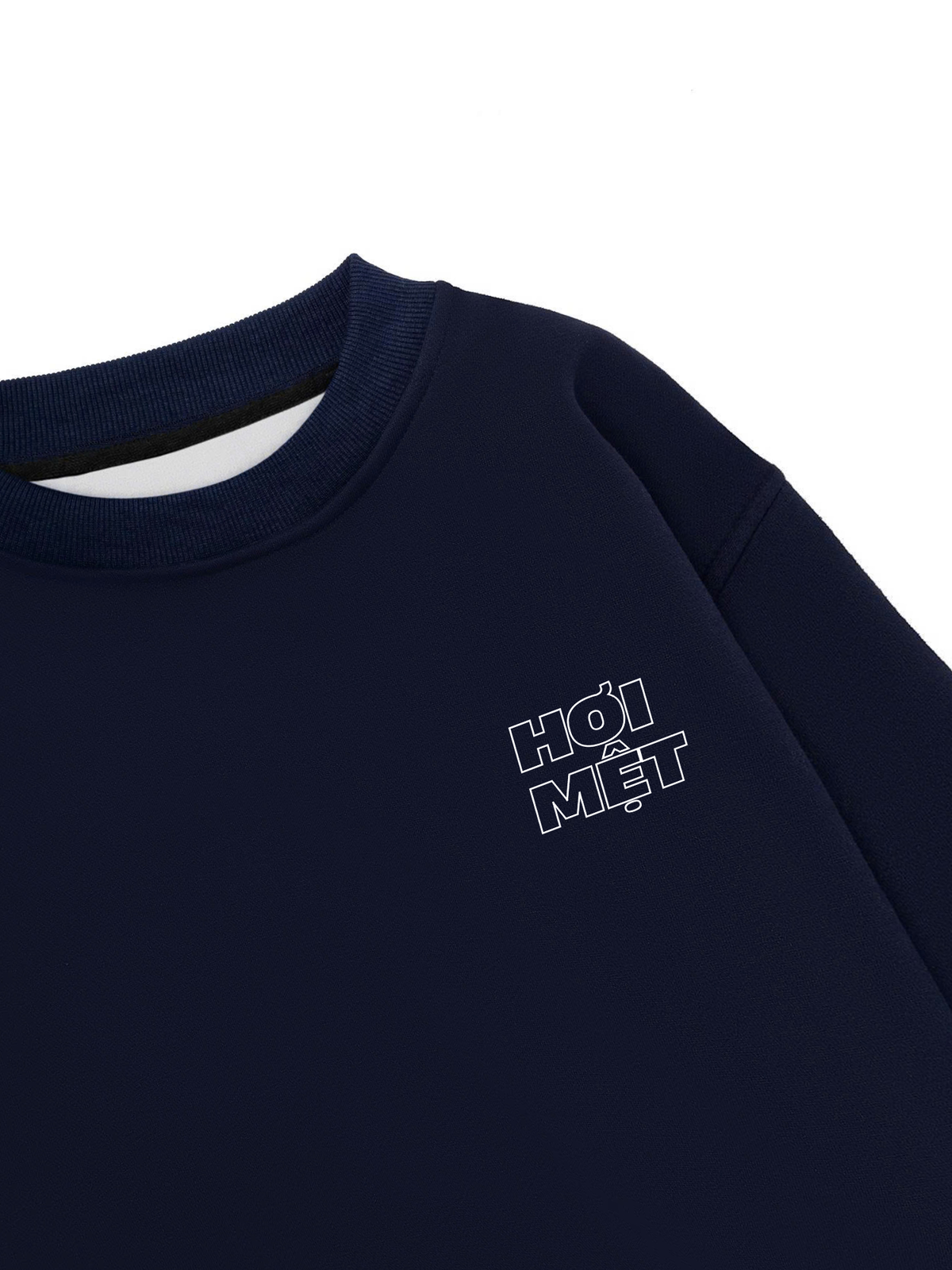 Áo Sweater Nỉ Hai Da Xà Rơi
