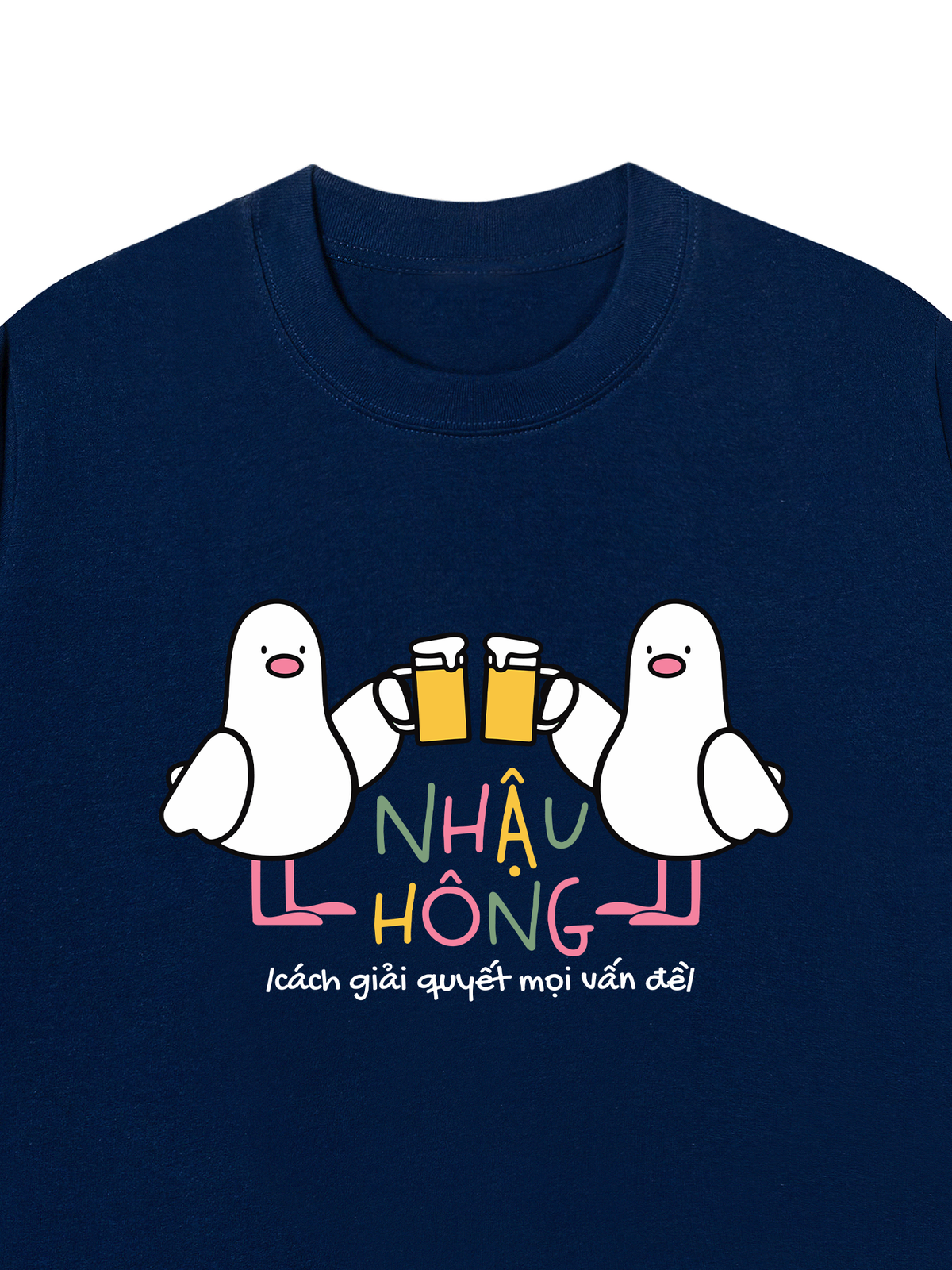 Áo Thun Relaxed Fit Nhậu Hông