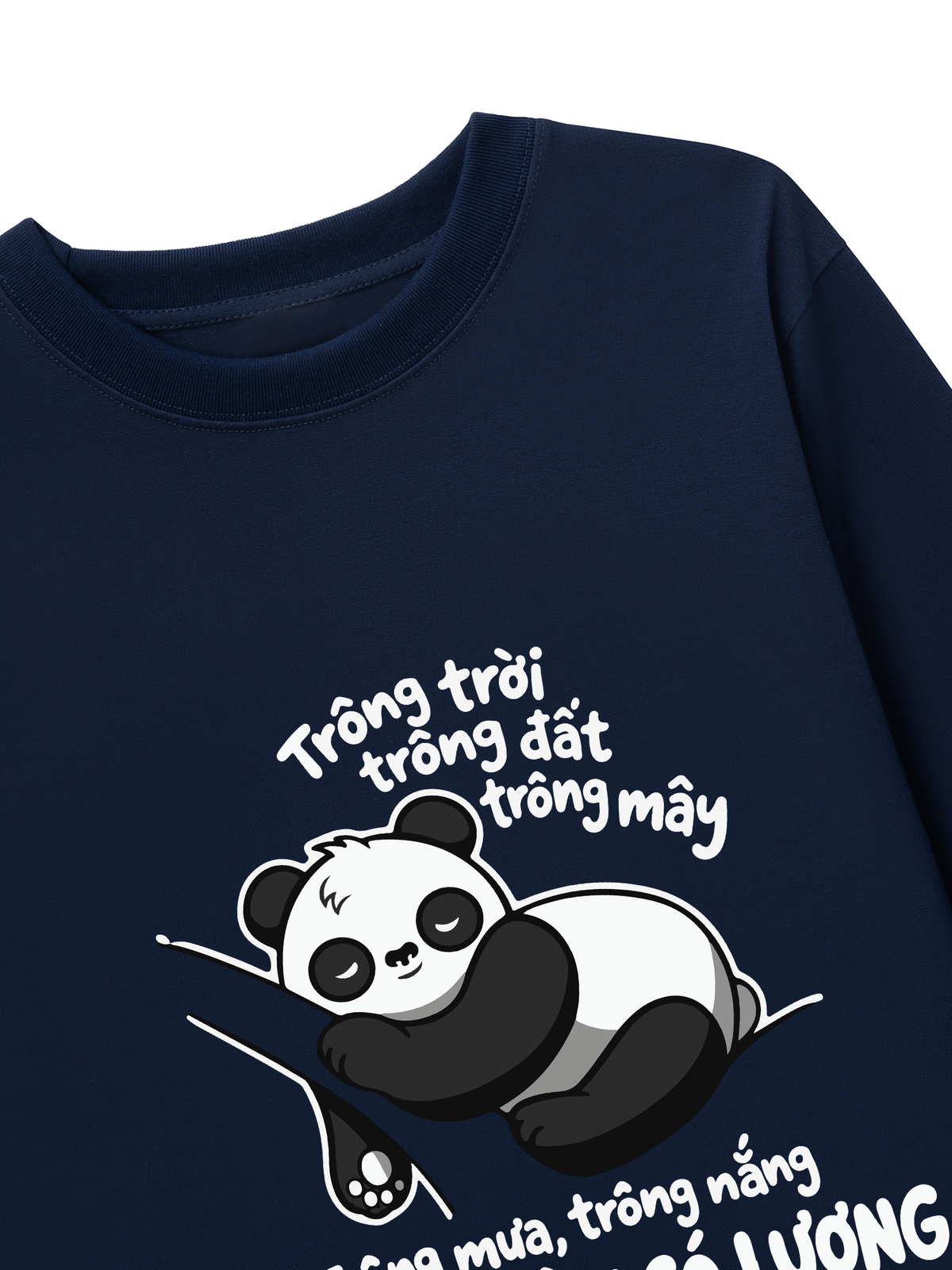 Áo Dài Tay Trông Mưa Trông Nắng Trông Ngày Có Lương