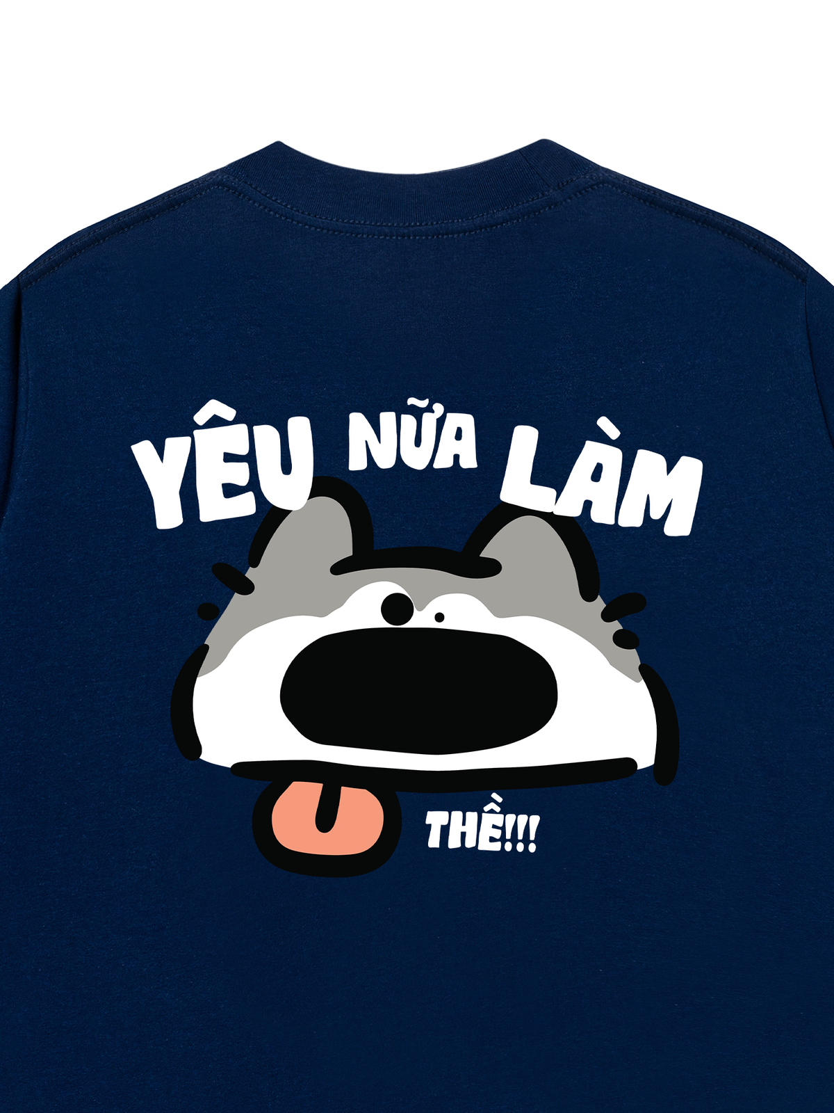 Áo Thun Relaxed Fit Yêu Nữa Làm Chó