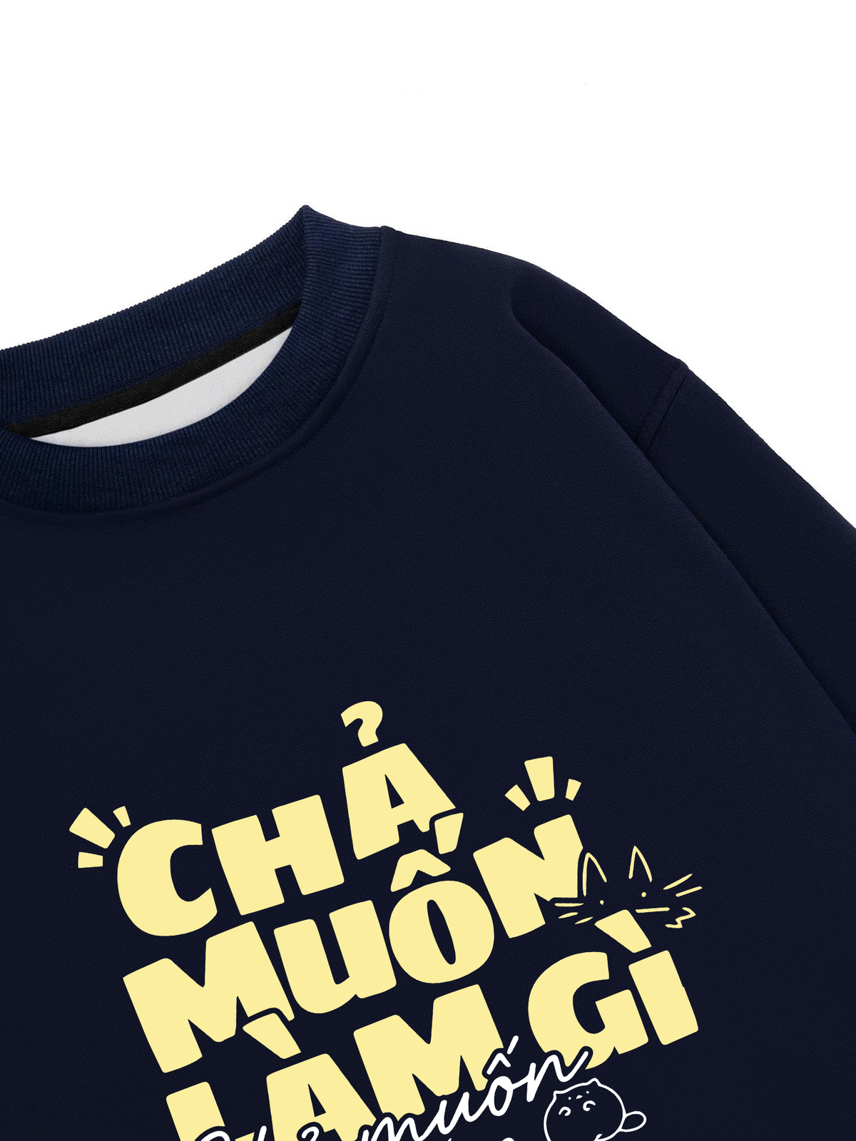 Áo Sweater Nỉ Hai Da Chả Muốn Làm Gì