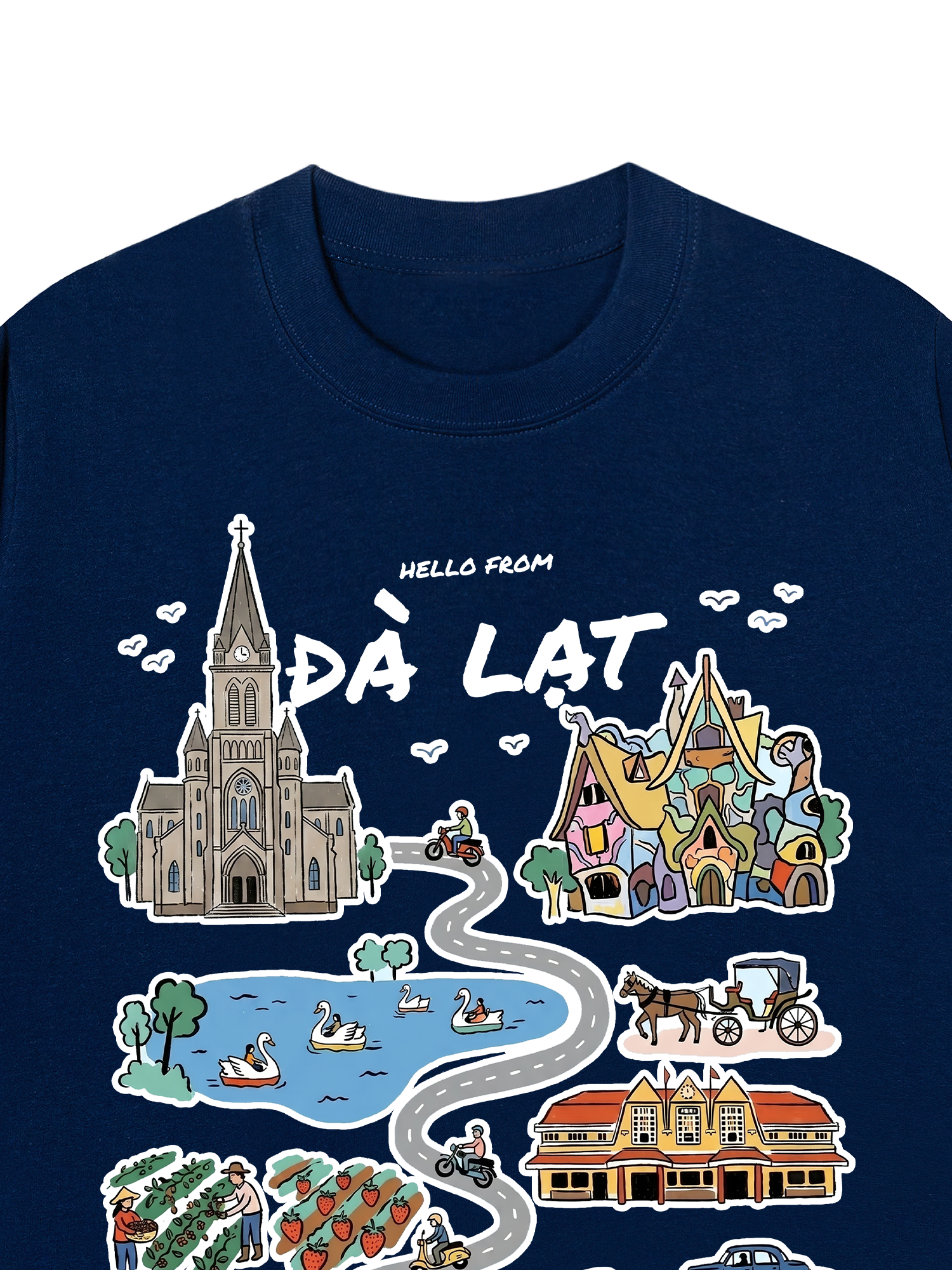 Áo Thun Relaxed Fit Hello From Đà Lạt