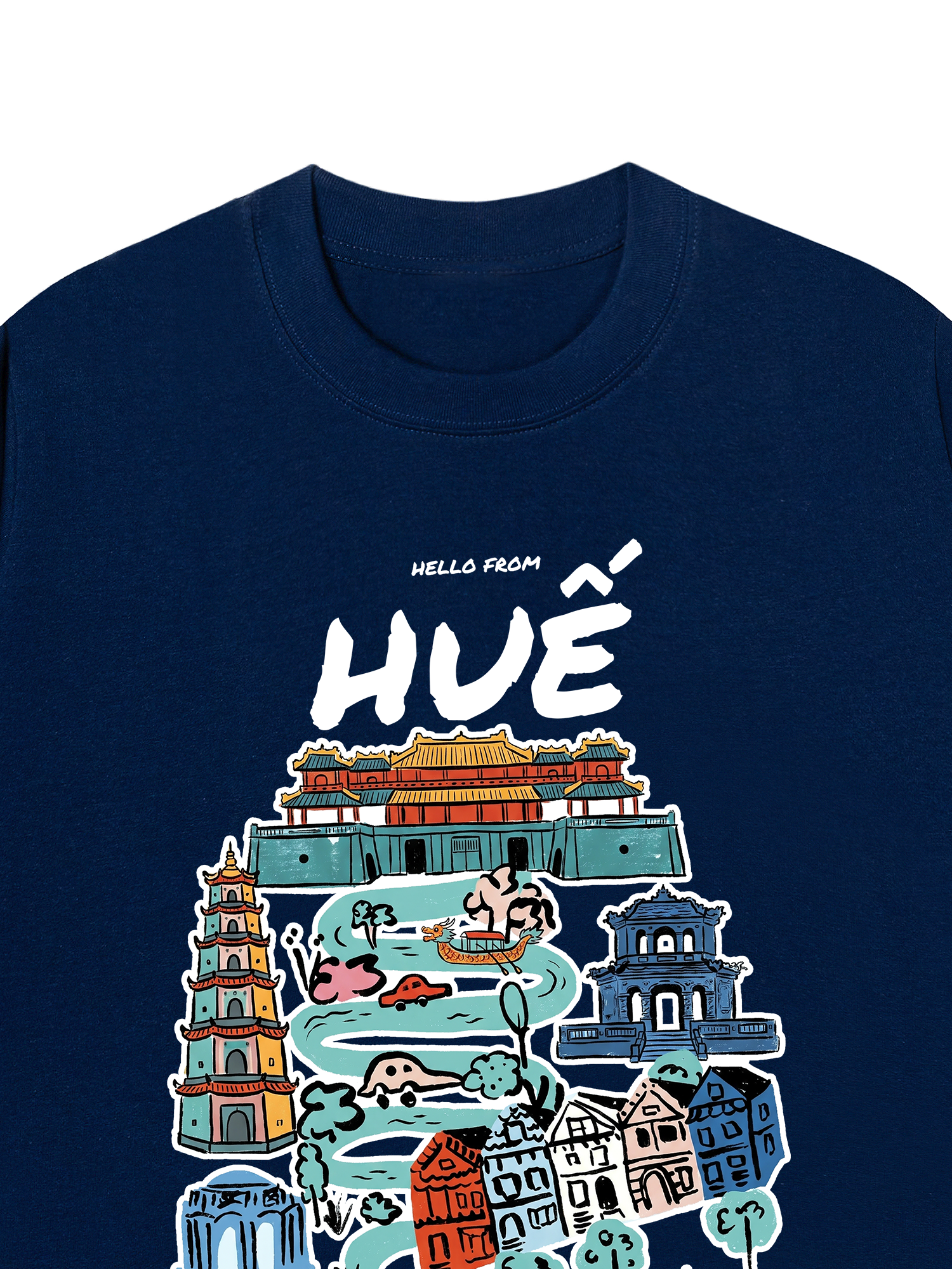 Áo Thun Relaxed Fit Hello From Huế