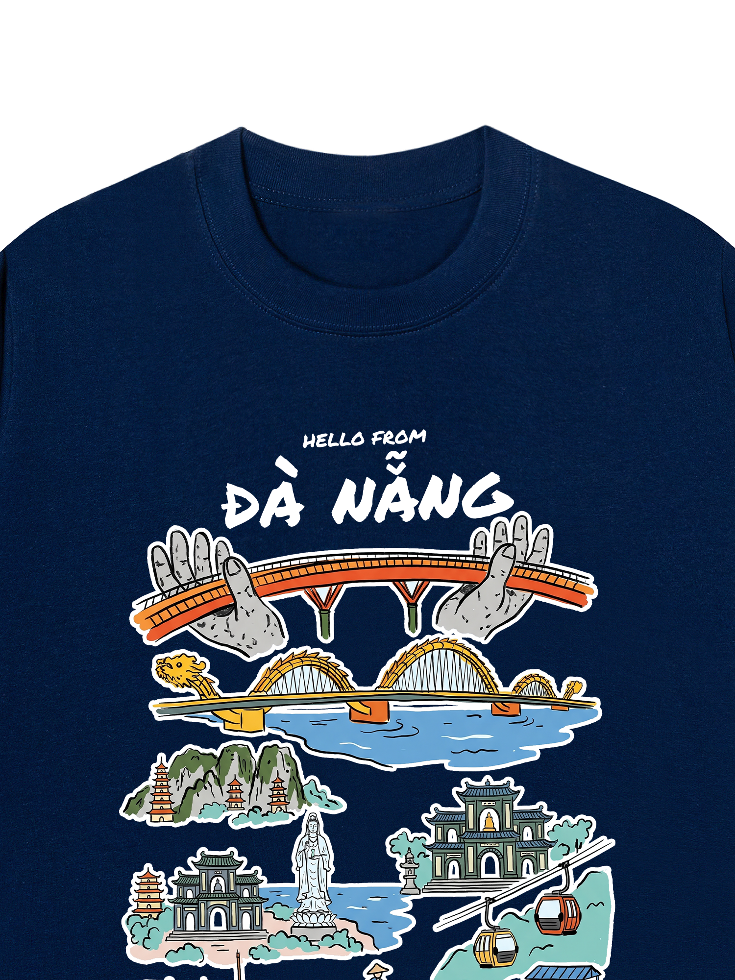 Áo Thun Relaxed Fit Hello From Đà Nẵng