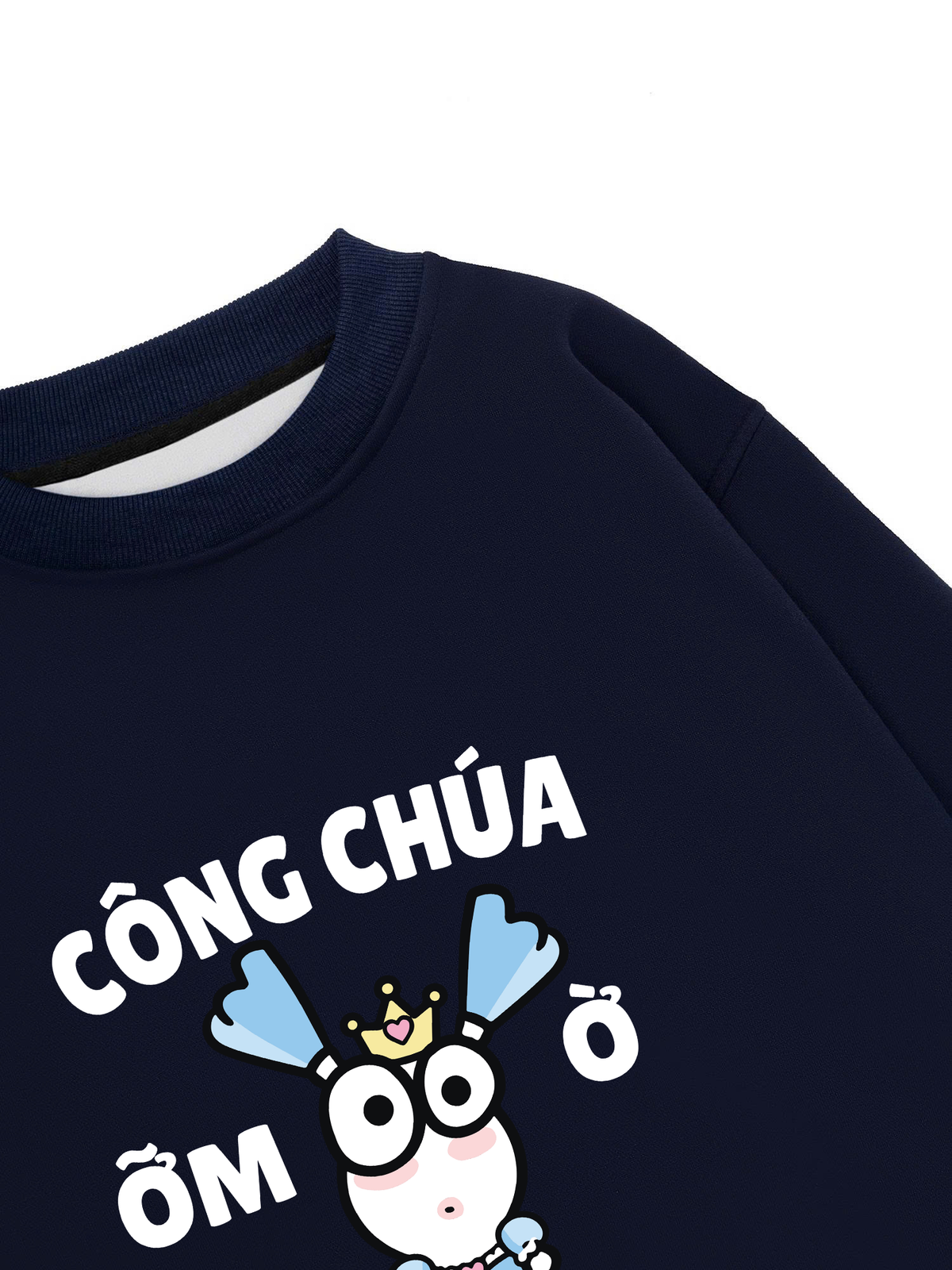Áo Sweater Nỉ Hai Da Công Chúa Ỡm Ờ