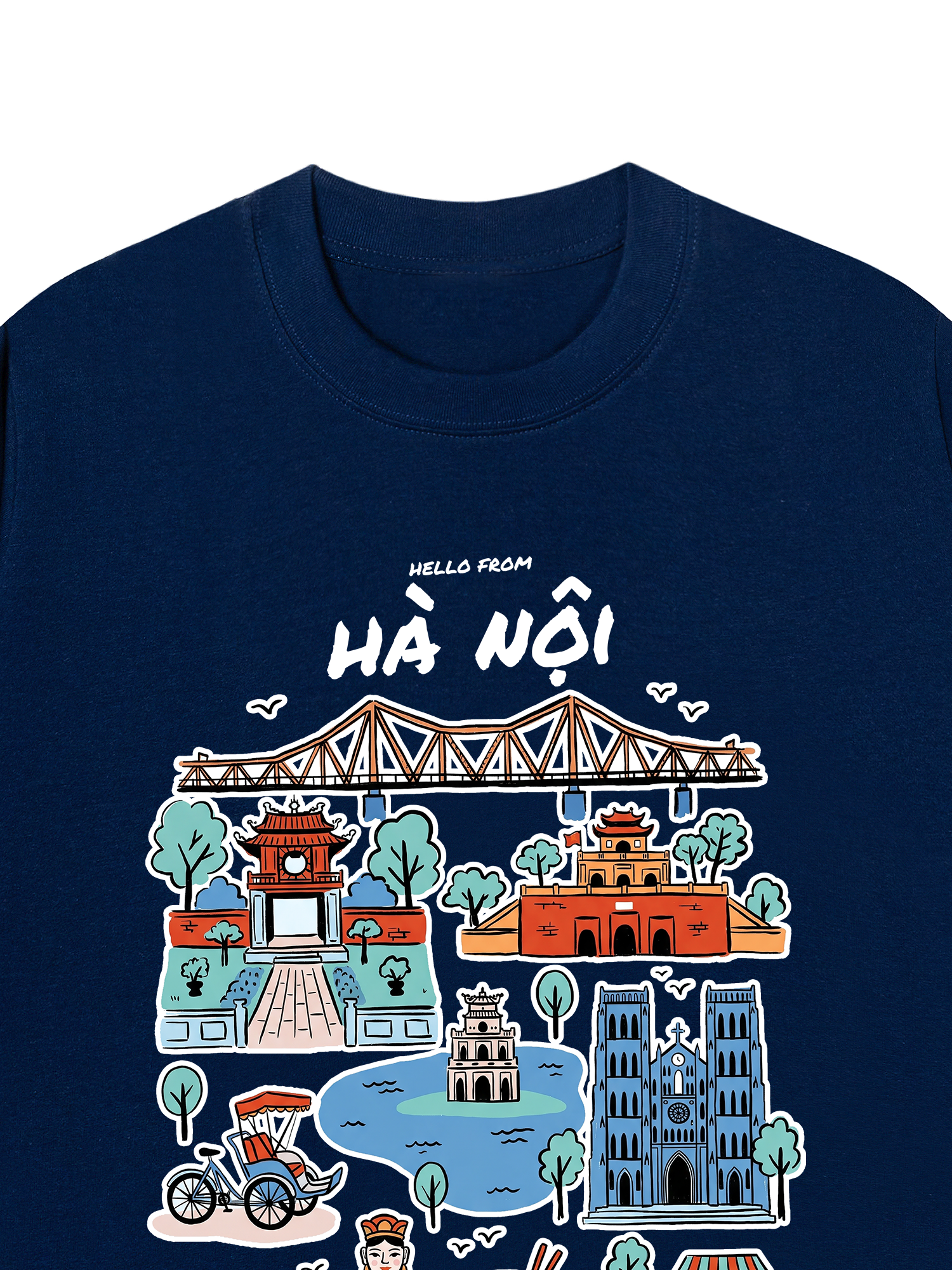 Áo Thun Relaxed Fit Hello From Hà Nội