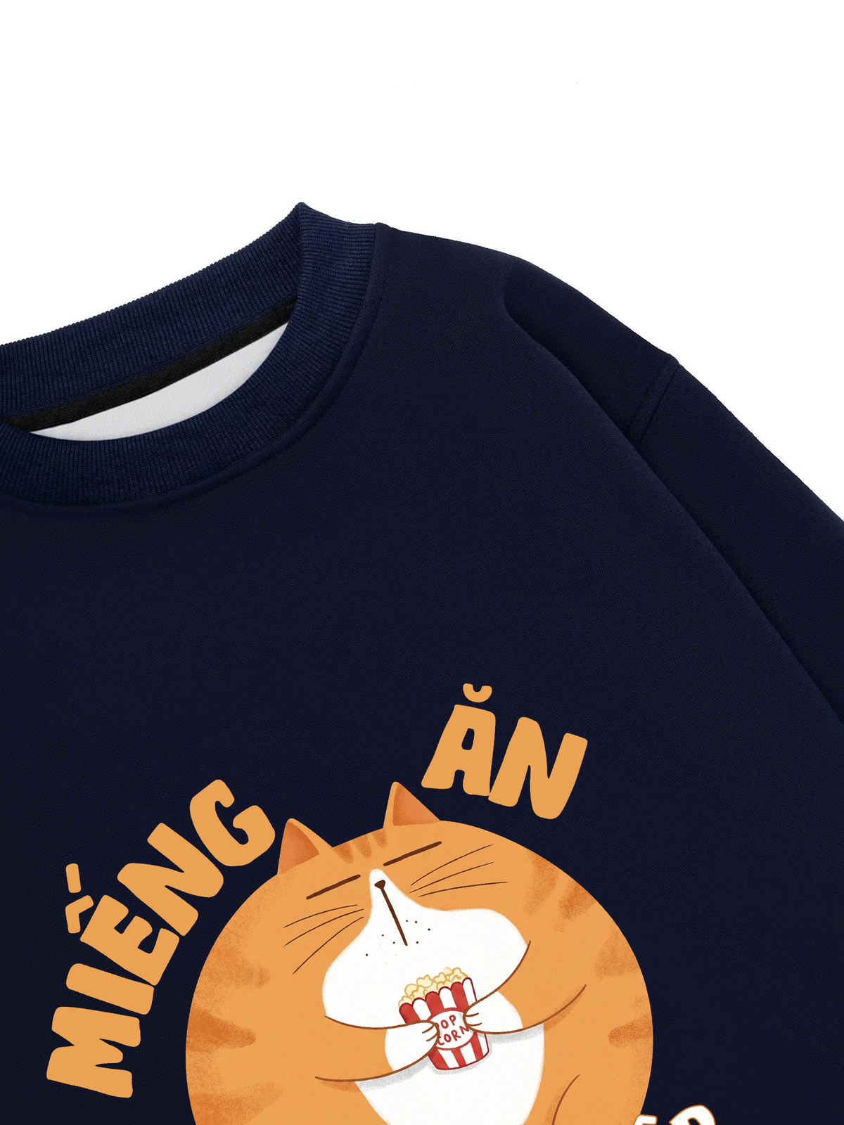 Áo Sweater Nỉ Hai Da Miếng Ăn Là Miếng Mập