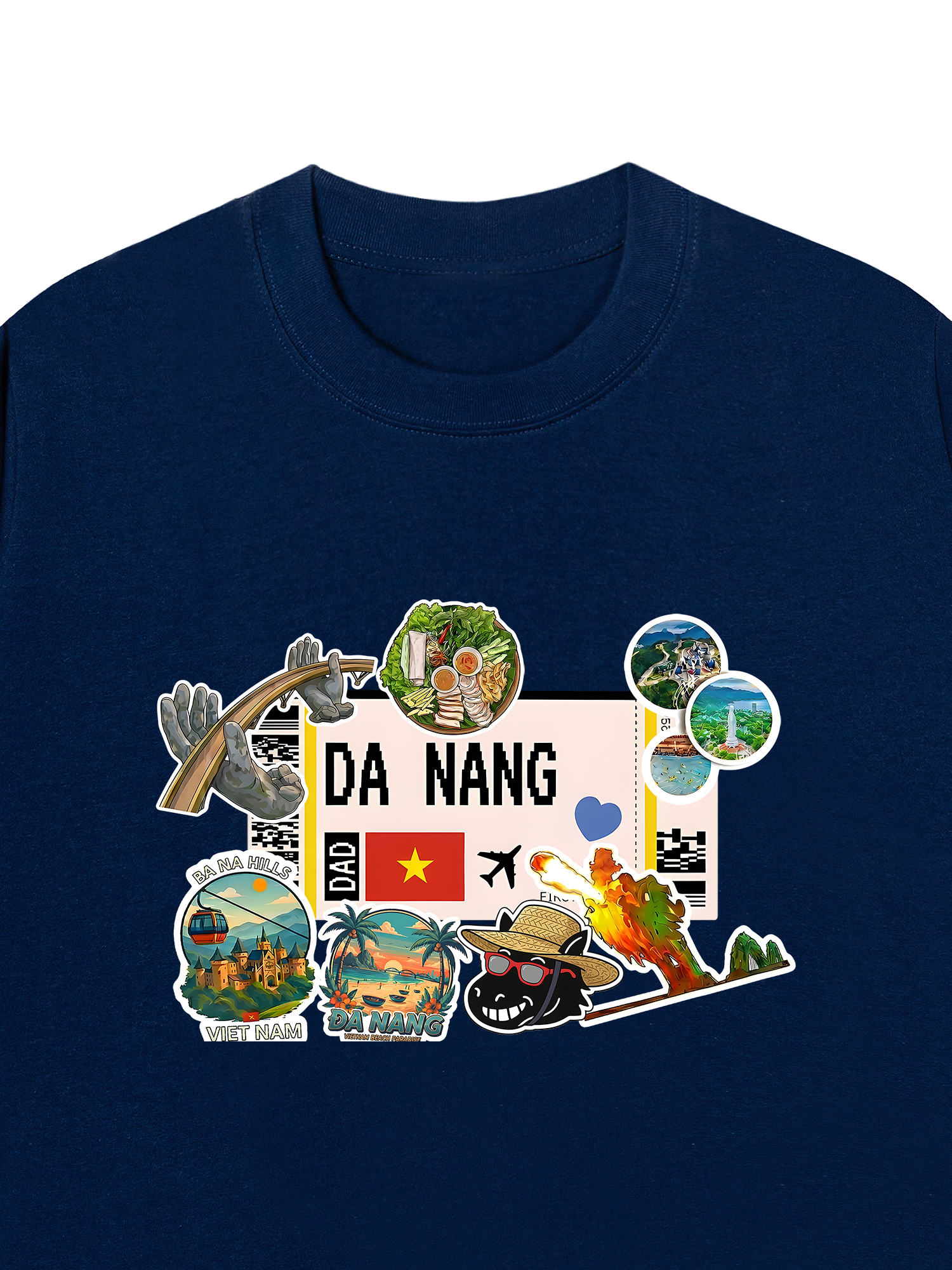 Áo Thun Relaxed Fit Du Lịch Đà Nẵng