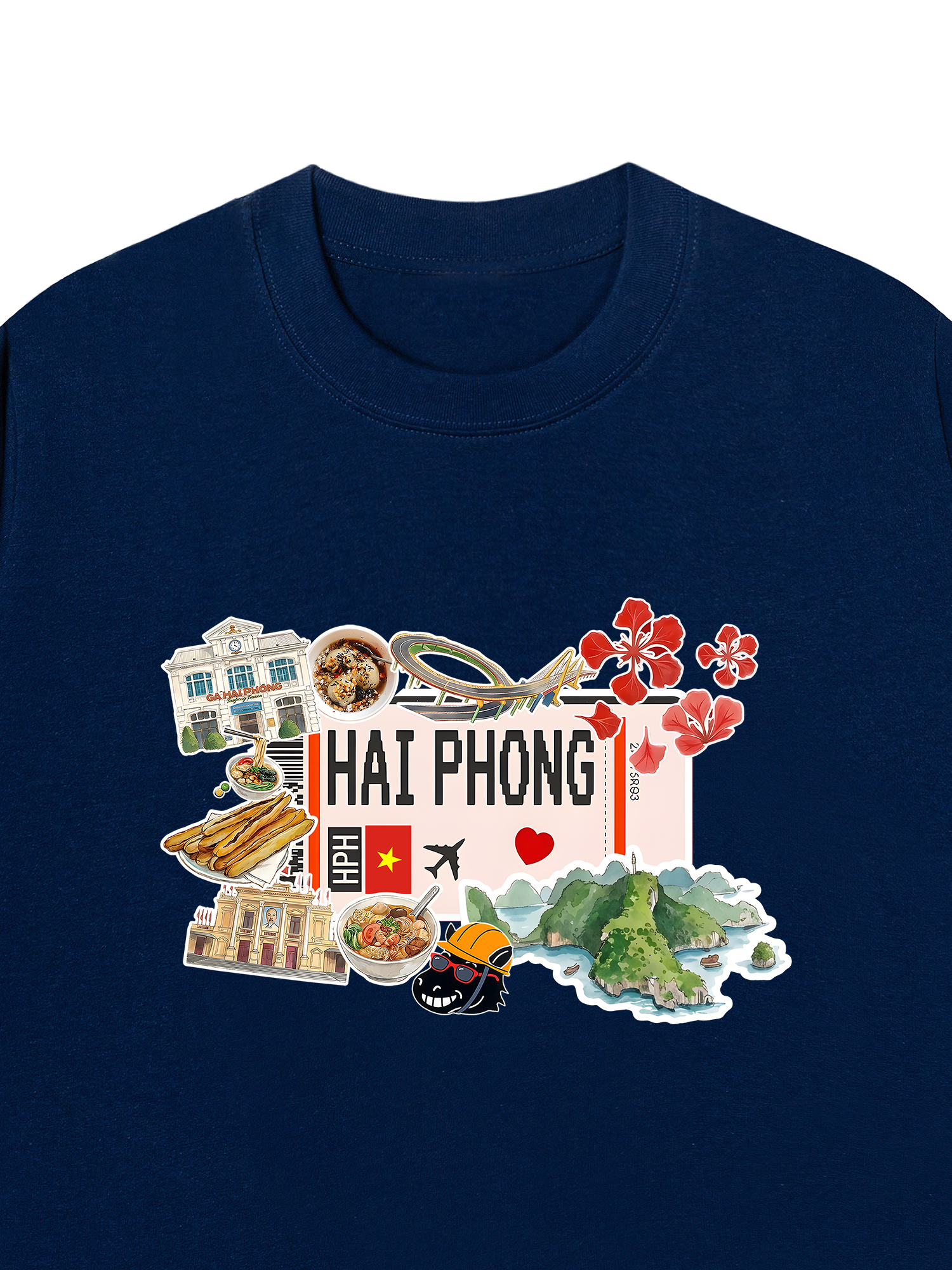 Áo Thun Relaxed Fit Du Lịch Hải Phòng