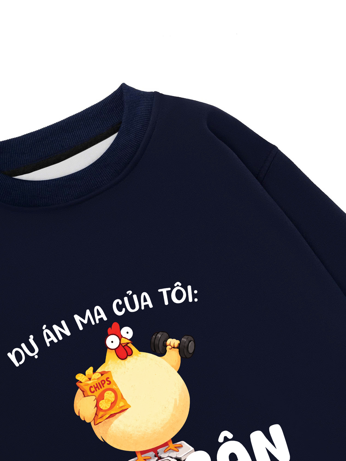 Áo Sweater Nỉ Hai Da Dự Án Ma Của Tôi Giảm Cân