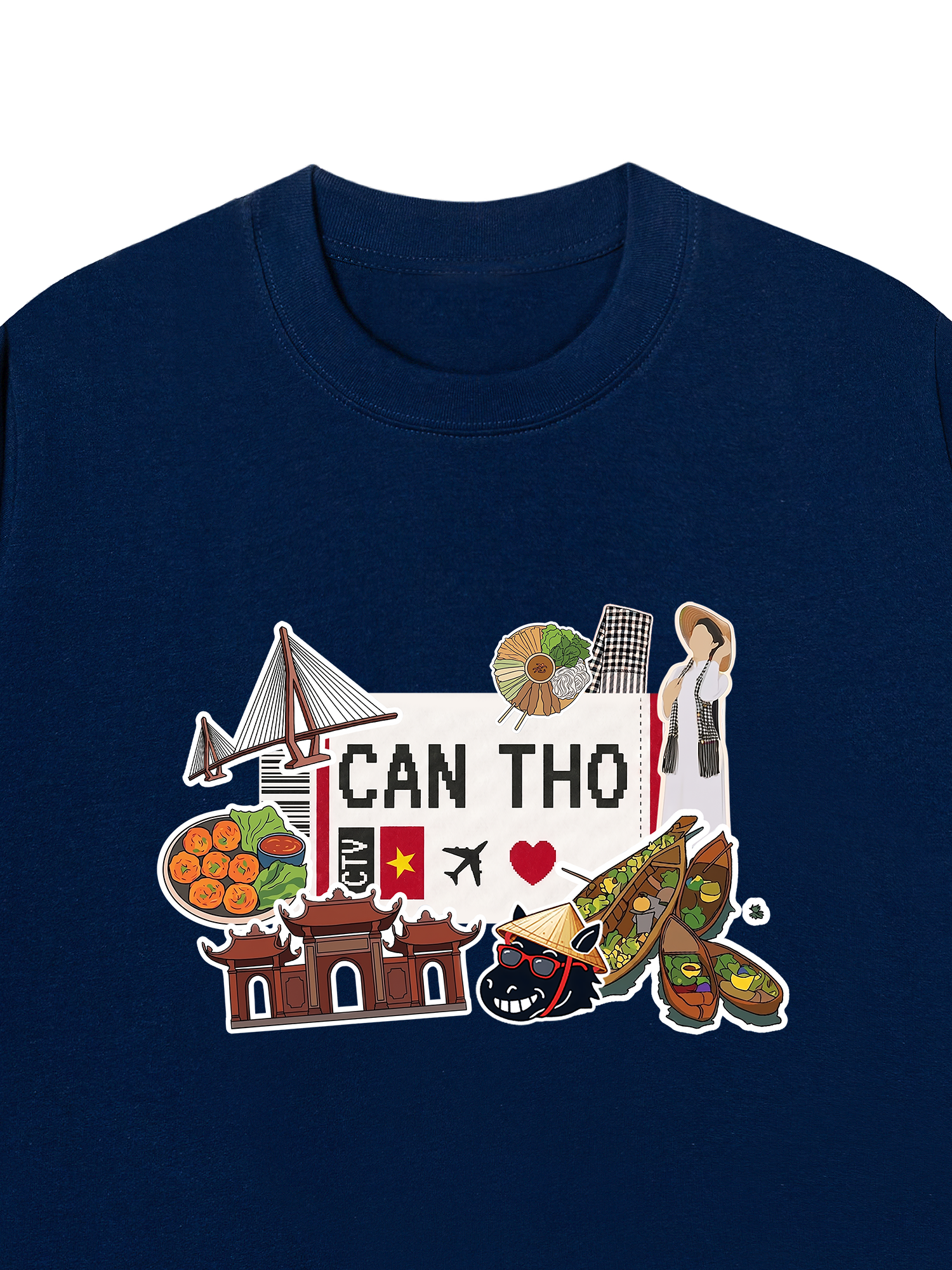 Áo Thun Relaxed Fit Du lịch Cần Thơ