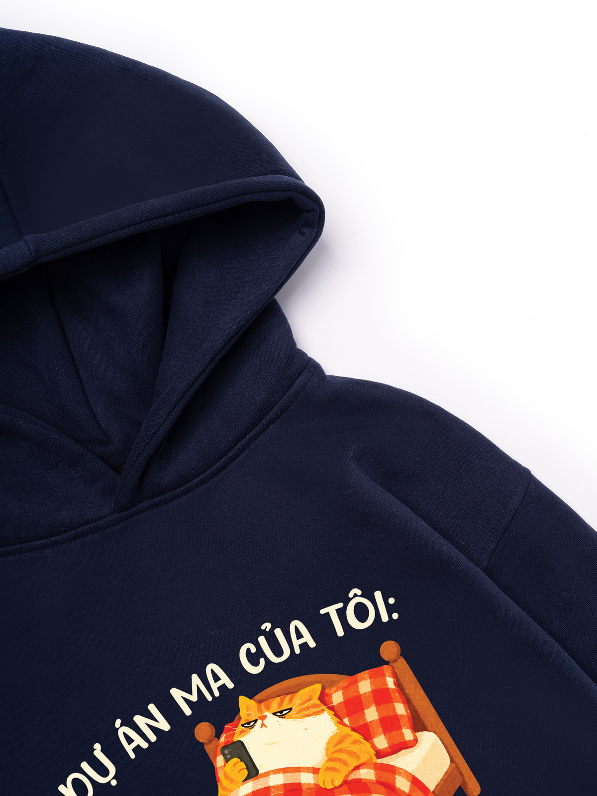 Áo Hoodie Nỉ Hai Da Dự Án Ma Của Tôi Ngủ Sớm