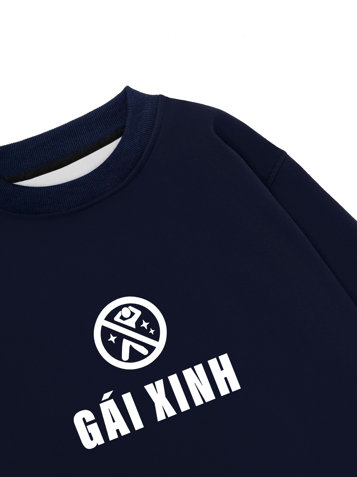 Áo Sweater Nỉ Hai Da Vui Lòng Không Hoảng Loạn Khi Thấy Gái Xinh