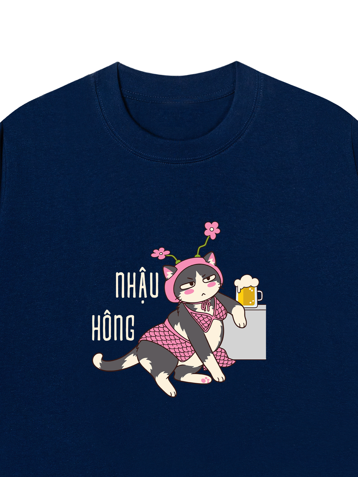 Áo Thun Relaxed Fit Nhậu Hông