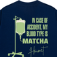 Áo Thun Relaxed Fit Blood Type Is Matcha