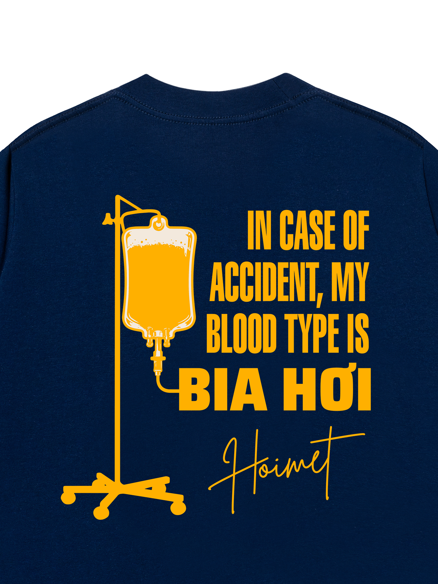 Áo Thun Relaxed Fit Blood Type Is Bia Hơi