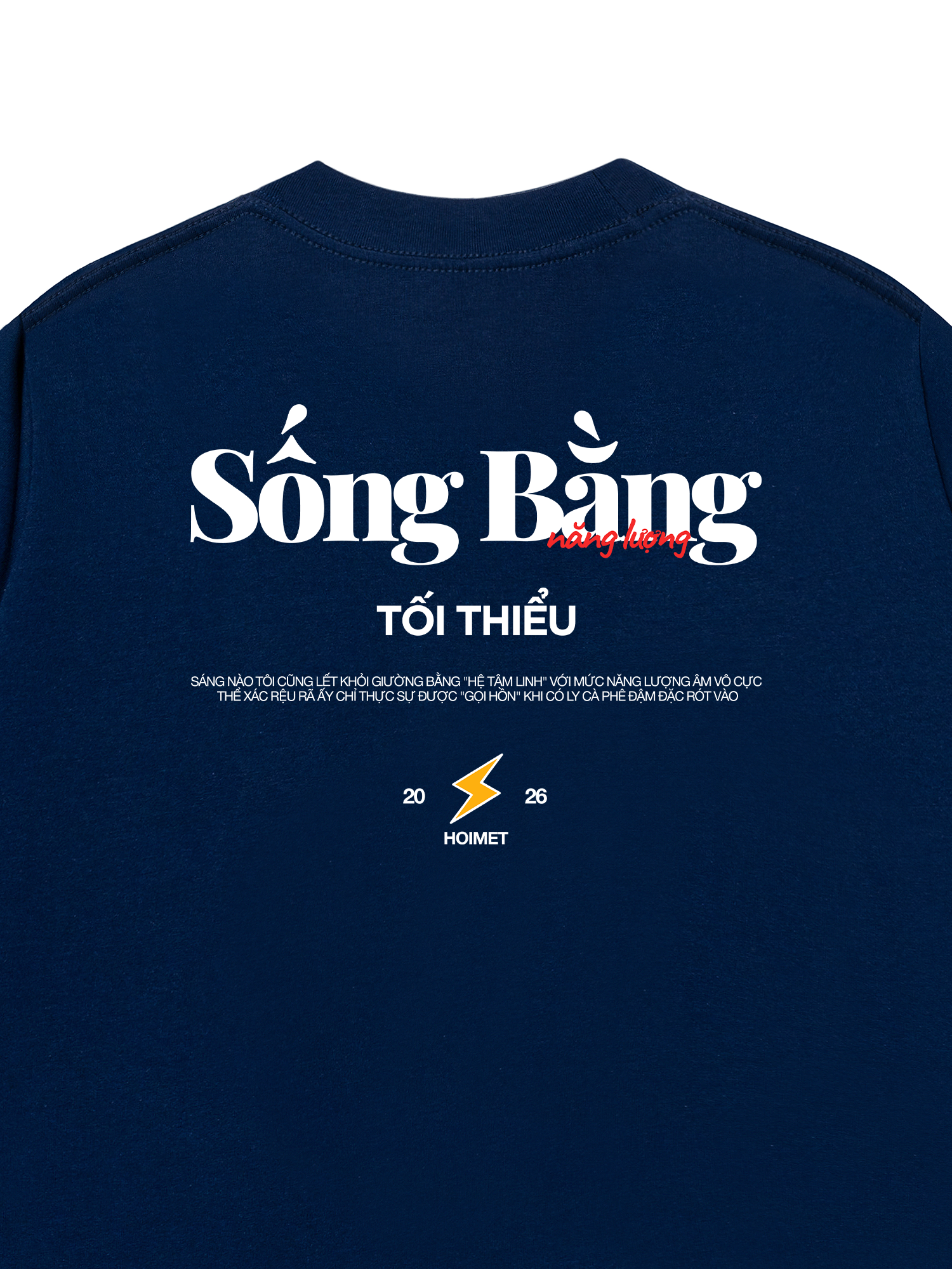 Áo Thun Relaxed Fit Sống Bằng Năng Lượng Tối Thiểu