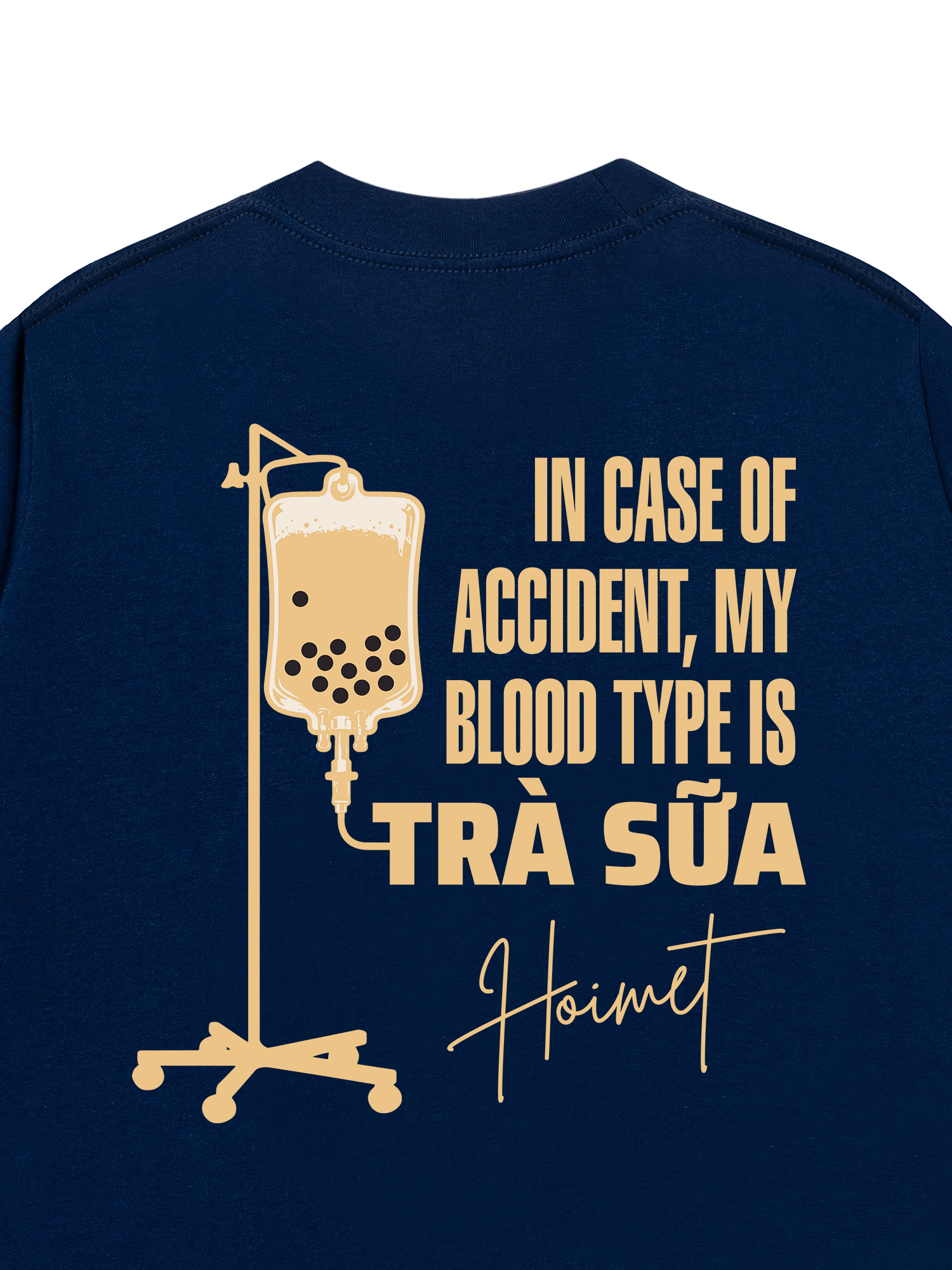 Áo Thun Relaxed Fit Blood Type Is Trà Sữa