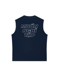 Áo Ba Lỗ Relaxed Fit Muốn Nghỉ Tập Tạ