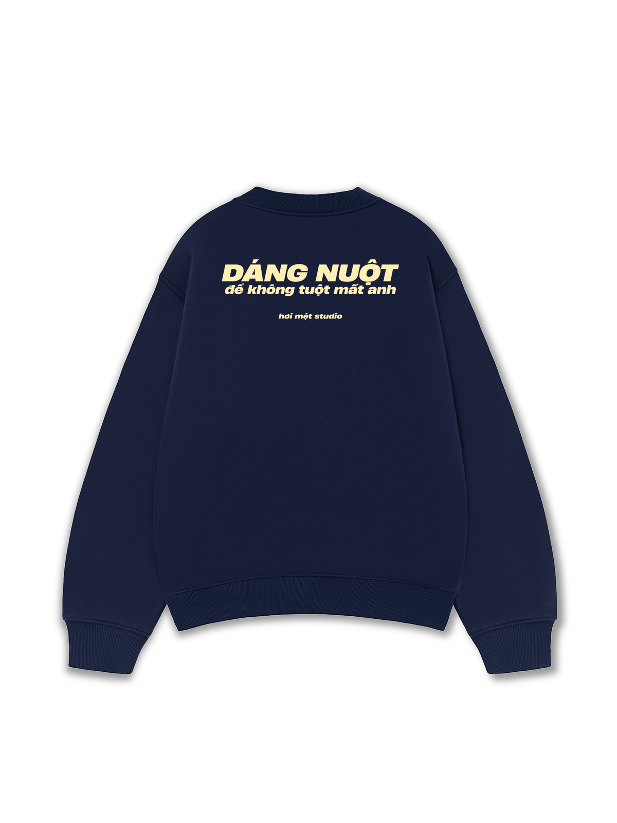 Áo Sweater Nỉ Hai Da Dáng Nuột Không Tuột Mất Anh
