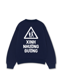 Áo Sweater Nỉ Hai Da Xinh Nhường Đường