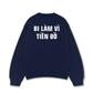 Áo Sweater Nỉ Hai Da Đi Làm Vì Tiền Đồ