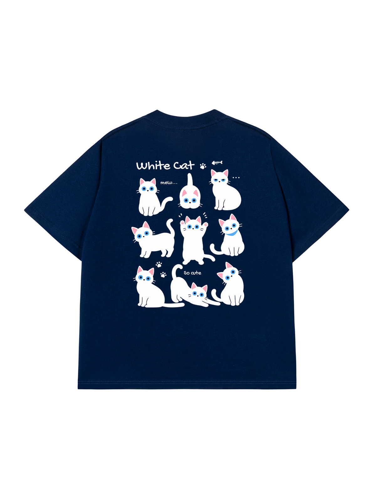 Áo Thun Relaxed Fit Cat Cute