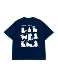 Áo Thun Relaxed Fit Cat Cute