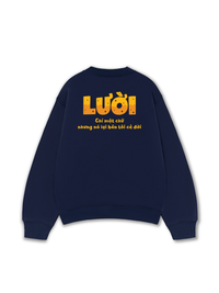 Áo Sweater Nỉ Hai Da Lười