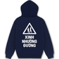 Áo Hoodie Nỉ Hai Da Xinh Nhường Đường