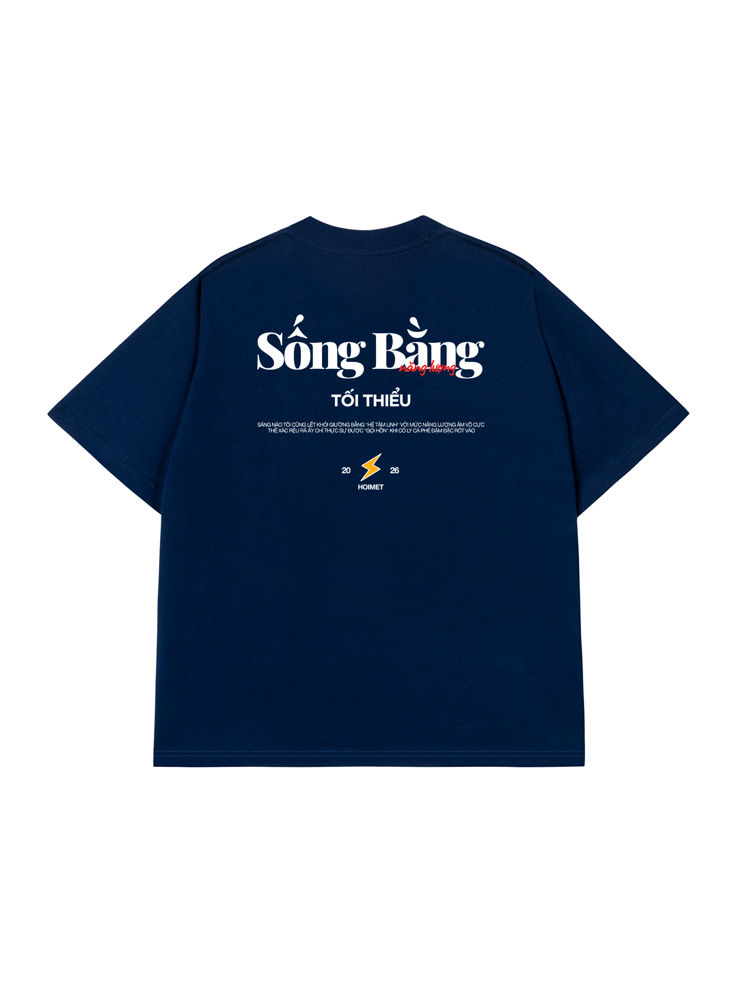 Áo Thun Relaxed Fit Sống Bằng Năng Lượng Tối Thiểu