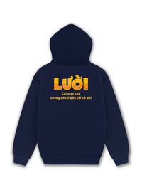 Áo Hoodie Nỉ Hai Da Lười