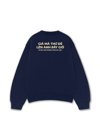 Áo Sweater Nỉ Hai Da Đè Lên Anh